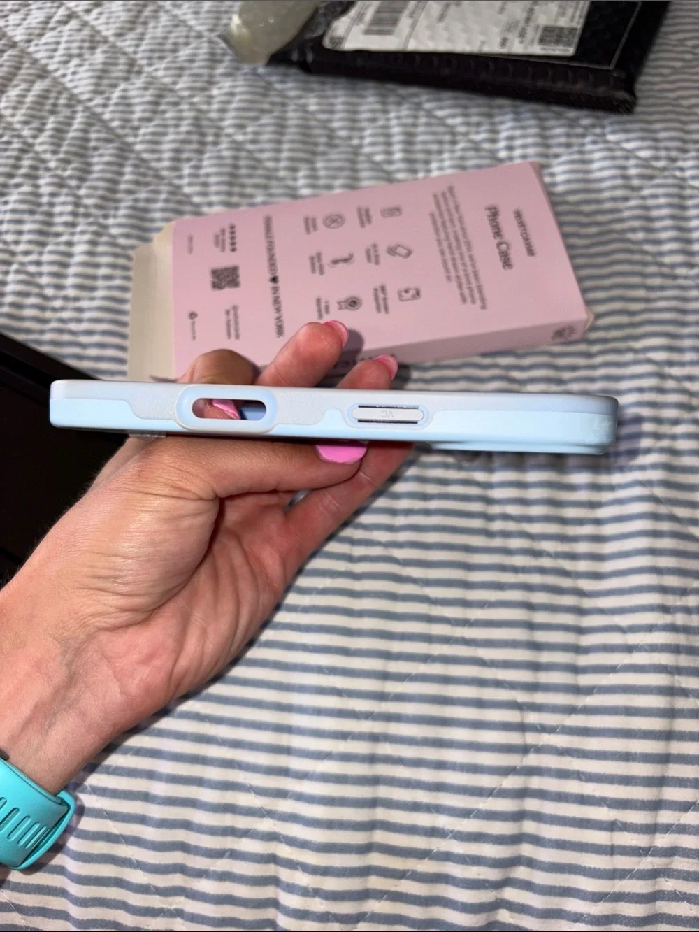 Velvet Caviar Soft-Touch Light Blue Phone Case - Picture 5 of 5